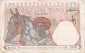 French West Africa 25 Francs, 10. 3.1938